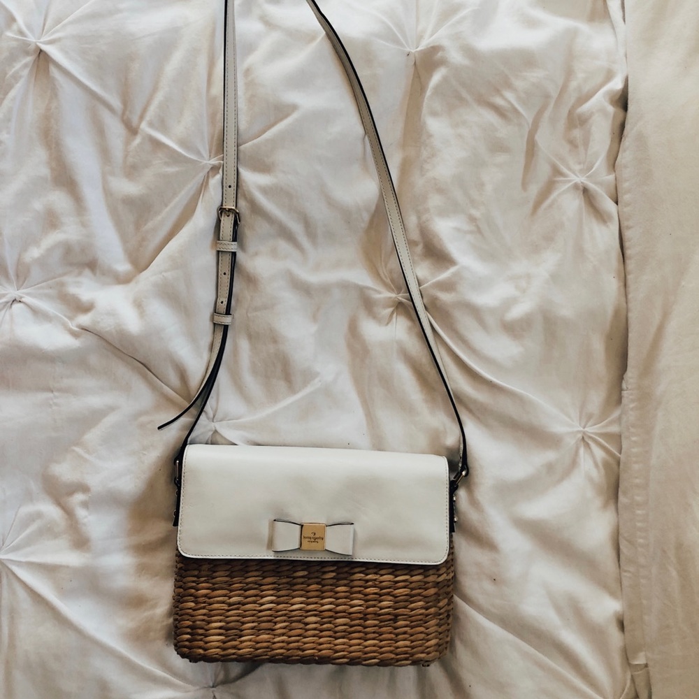 Kate Spade Wicker Crossbody Bag